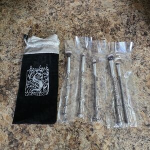 Storybook cosmetics harry potter silver makeup brush set of 5 new